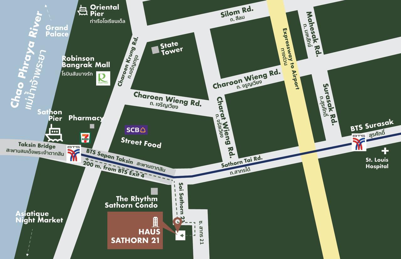 Haus Sathorn 21 Bed And Breakfast Bangkok Ngoại thất bức ảnh